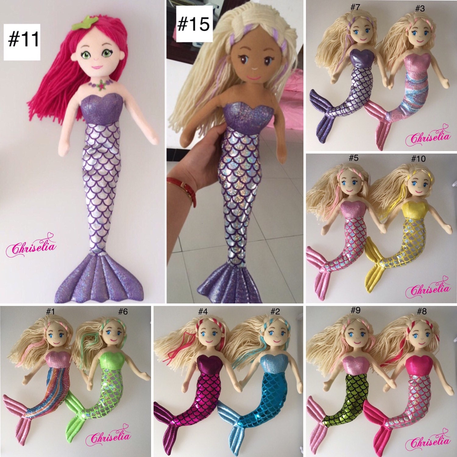 Mermaid Doll Mermaid Doll for Girls My Little by ChriseliaNY