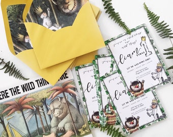 Where The Wild Things Are 1st Birthday Invitation