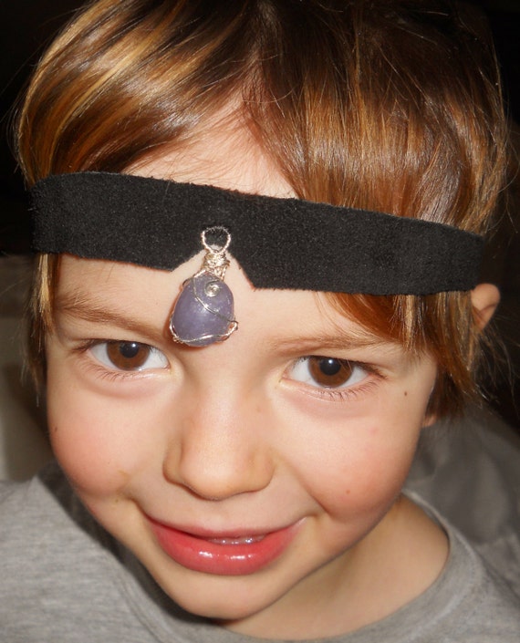 Third Eye Crystal Crown Headband Headpiece by LaurasCrystalWear