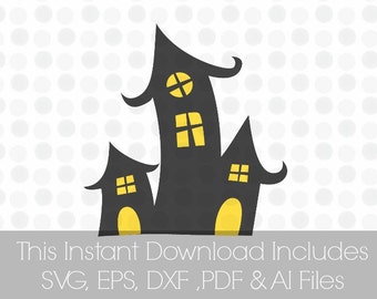 Haunted Mansion Svg, Haunted house, Vinyl cutting file for use in Silhouette Cameo Designer Edition & Cricut Design Space,