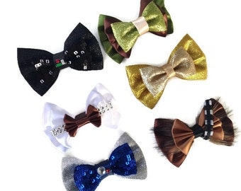 Star Wars Disney Inspired Darth Vader Princess Leia R2D2 Yoda C3PO Chewbacca Hair Bows