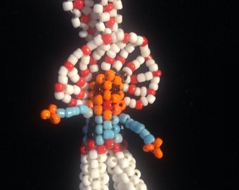 1970's Beaded Native American Chief Necklace