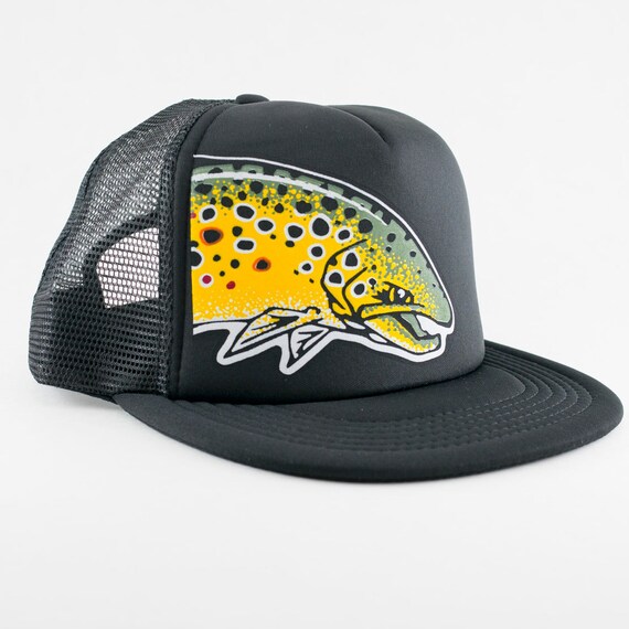 Brown Trout 5 Panel Foam Trucker hat