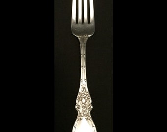 FREE SHIPPING-Beautiful-Antique-Lucerne-Wallace-Sterling Silver-Not Monogramed-7"-Dinner Fork