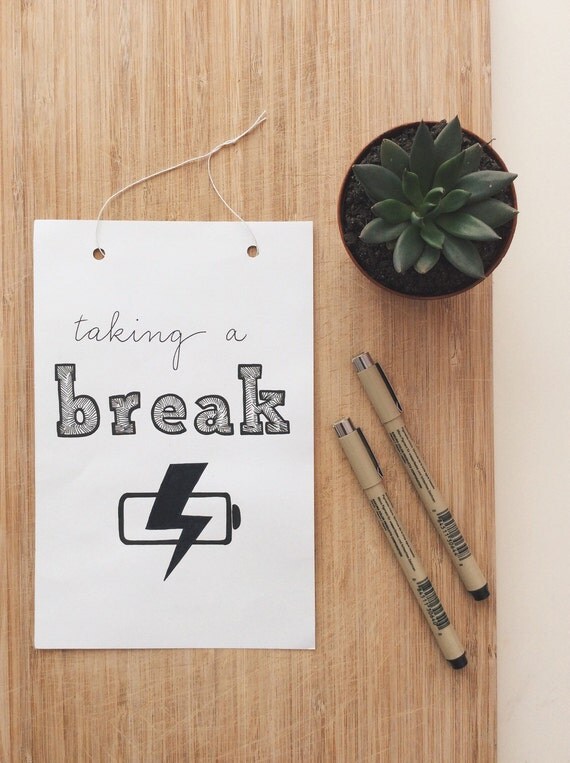 Office Signs. Cubicle Decor. Office Decor. Out to by inklingbykate