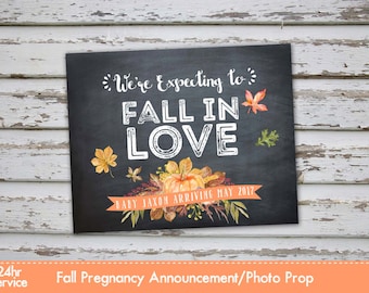 Fall Pregnancy Announcement Poster, Fall Pregnancy Reveal, Fall Pumpkin Pregnancy Announcement, Autumn Pregnancy, Pumpkin pregnancy
