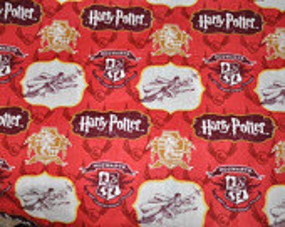 New 1/2 Yard of Red Harry Potter fabric by Camelot Fabrics