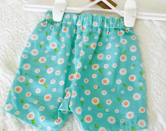 Blue floral shorts