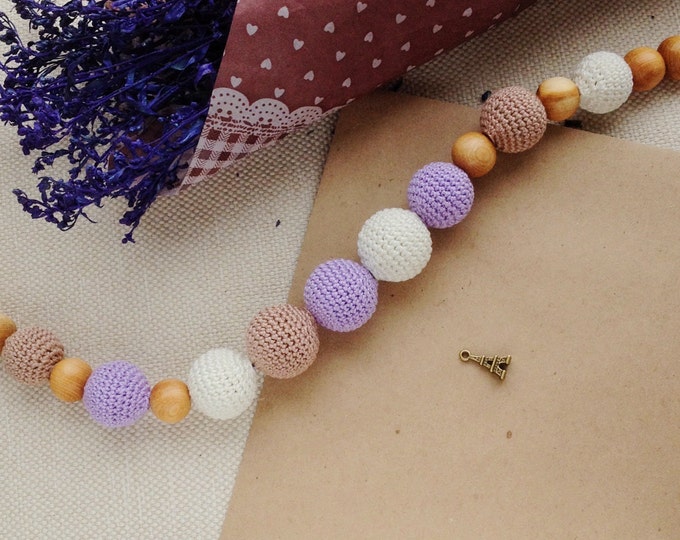 Teething necklace / Nursing necklace / Breastfeeding necklace - Provence