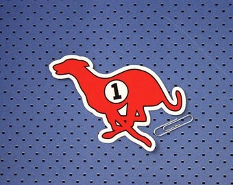 Running Greyhound Bumper Sticker