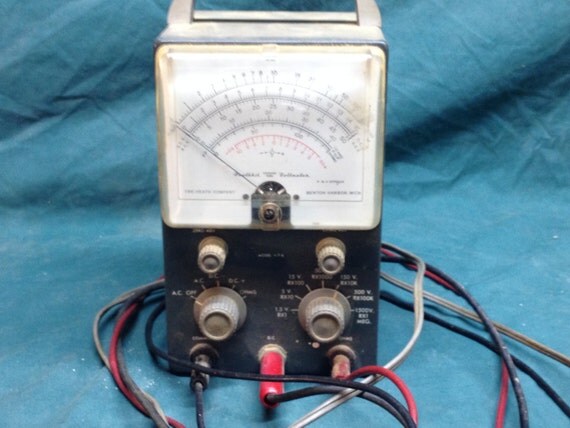 Vintage Heathkit Vacuum Tube Voltage Meter Model V-7 A