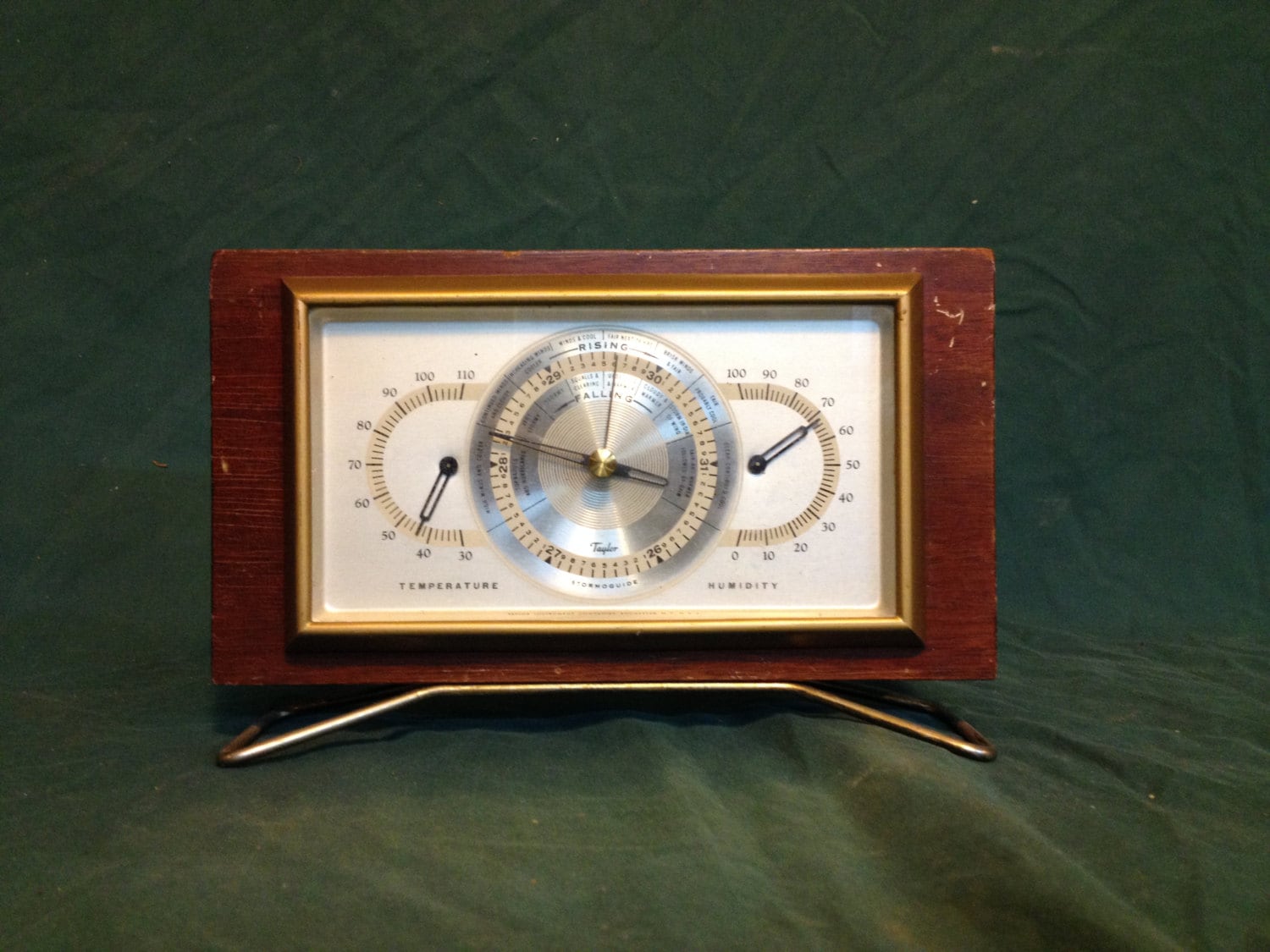 Vintage Mid-Century Taylor Stormoguide Barometer Humidity