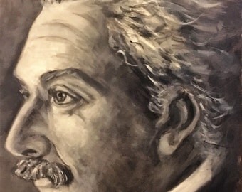 Items similar to High contrast black and white portrait Artistic nude