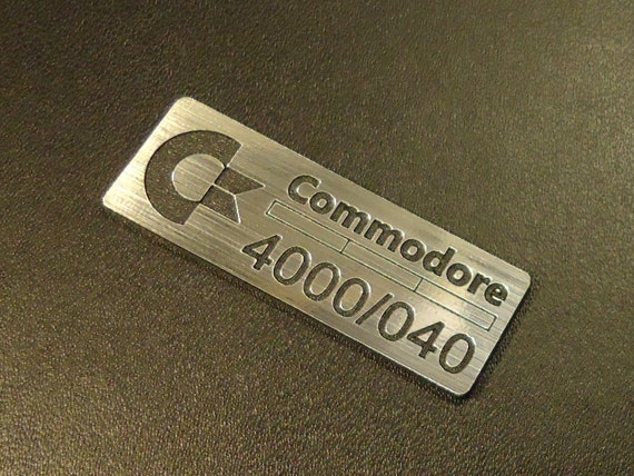 Commodore Amiga 4000/040 Label / Logo / Sticker / Badge 42 x