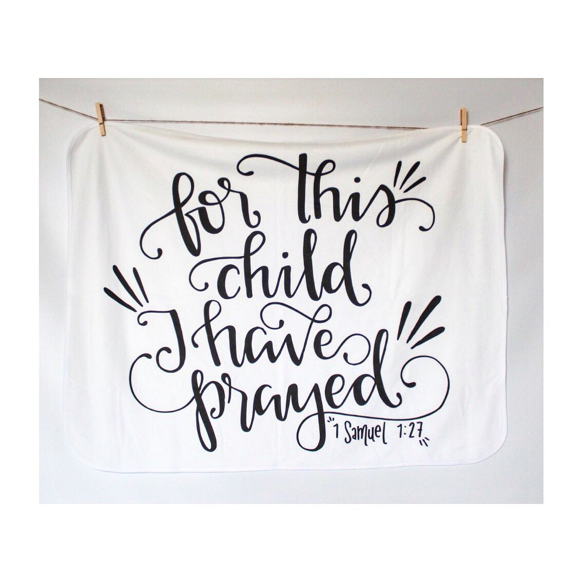 Bible Verse Blanket Swaddle Receiving Blanket Baby Shower Gift