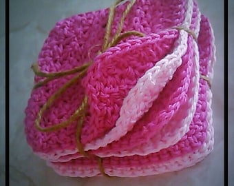 Crochet Baby Washcloths (set of 8)