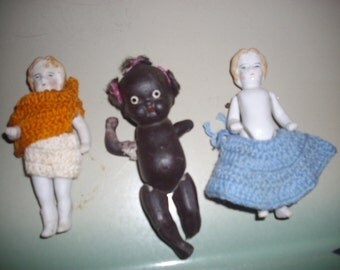 3 Antique Dolls; 2 made in Germany