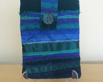 Textile iPad and Kindle Case in Turquoise