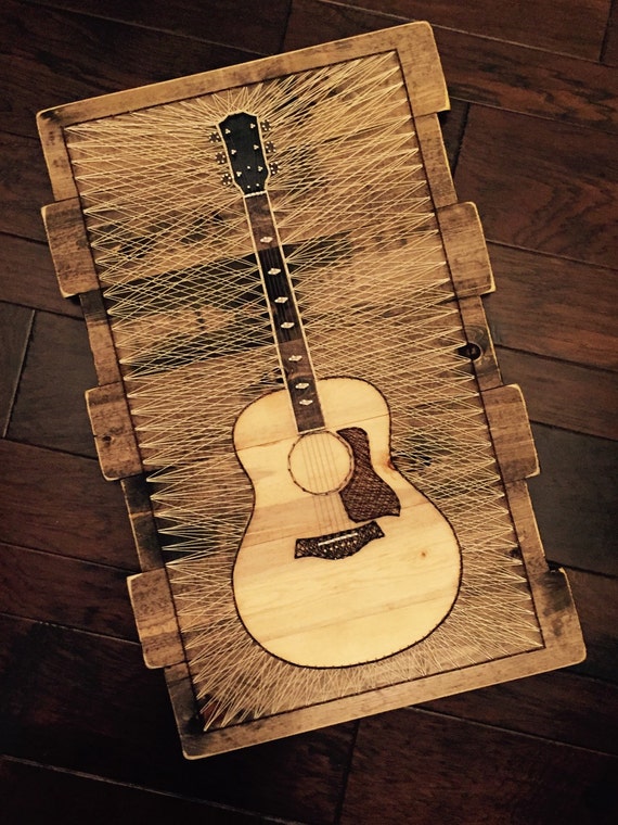 Taylor 818 Acoustic Guitar String Art