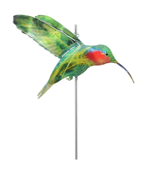 Yard Art Garden Decor Hummingbird Lawn and Garden Stake