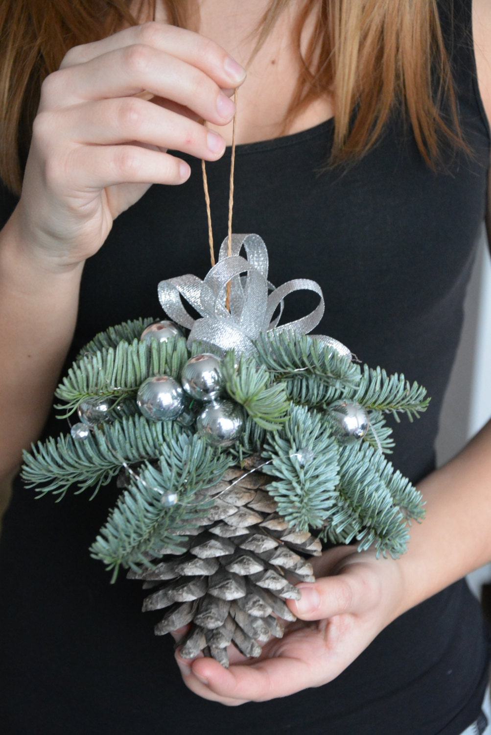 Large Pine Cone Fresh Spruce Christmas Ornament Pine Cone