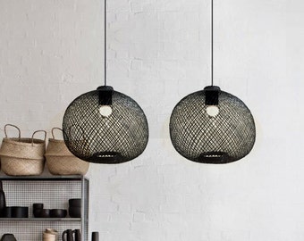 Modern Dining light-rustic chandelier-wood chandelier-wood pendant light-kitchen lighting-kitchen light-wood lampshade-rustic chandelier