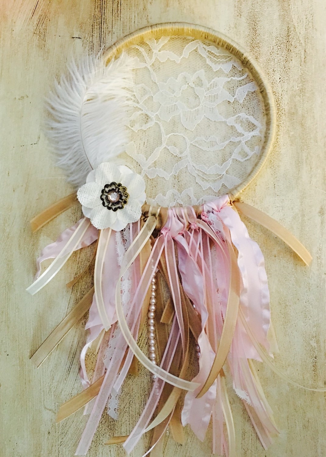 Minimalist Lace Dreamcatcher with Simple Decor