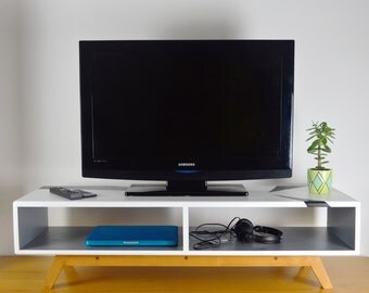 Modern MEDIA CONSOLE, mid century coffee table, low side table, tv stand