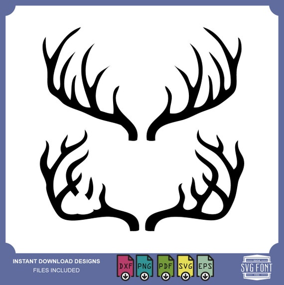 Download Antlers Deer Monogram clipart holiday xmas Files For Use