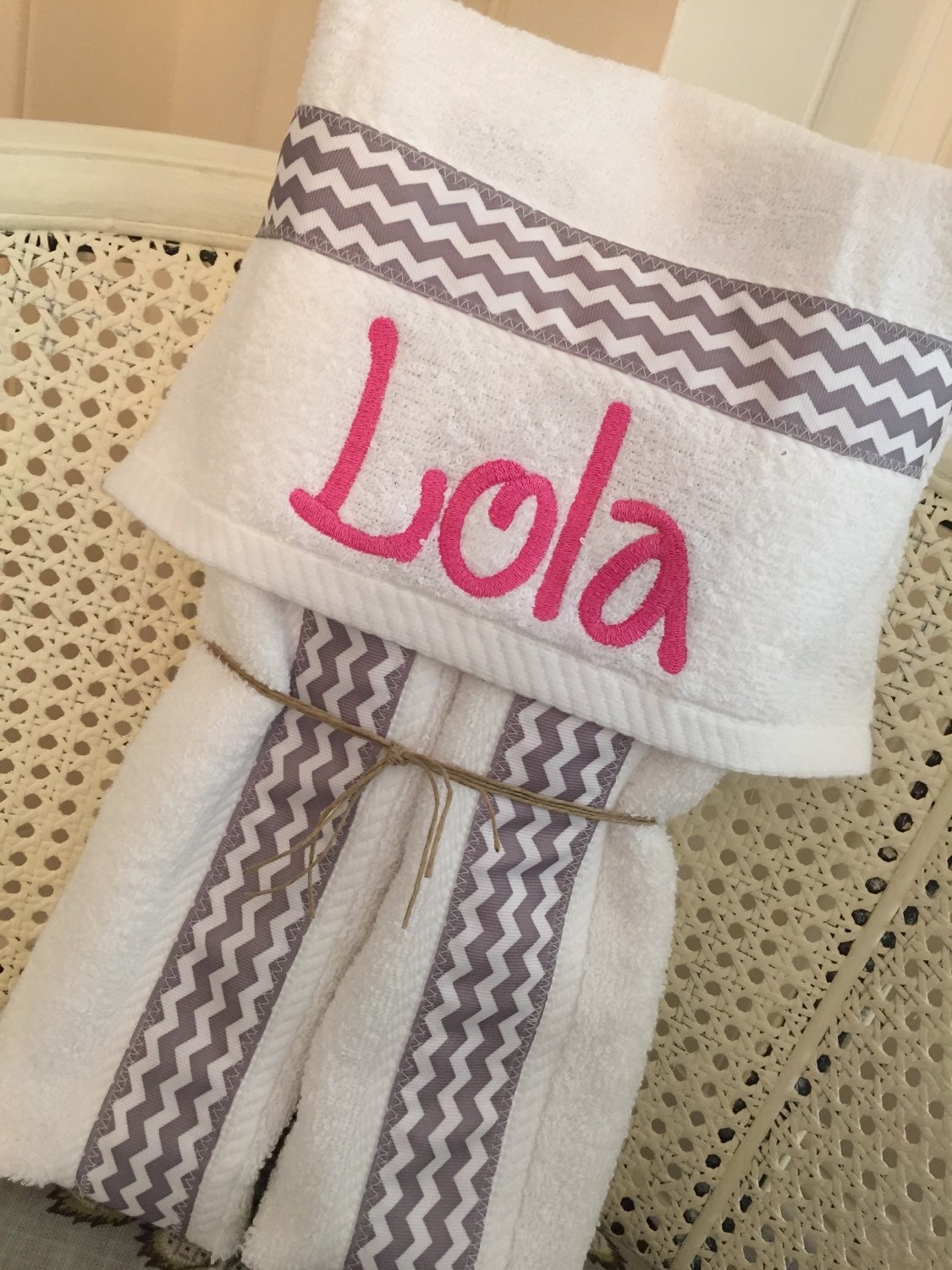 Hooded Baby Towel Handmade personalized baby and toddler