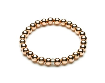 Luxury ball bracelet • 6 mm • gold
