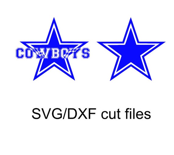 dallas cowboys logo star SVG and DXF Cut File by OhThisDigitalFun
