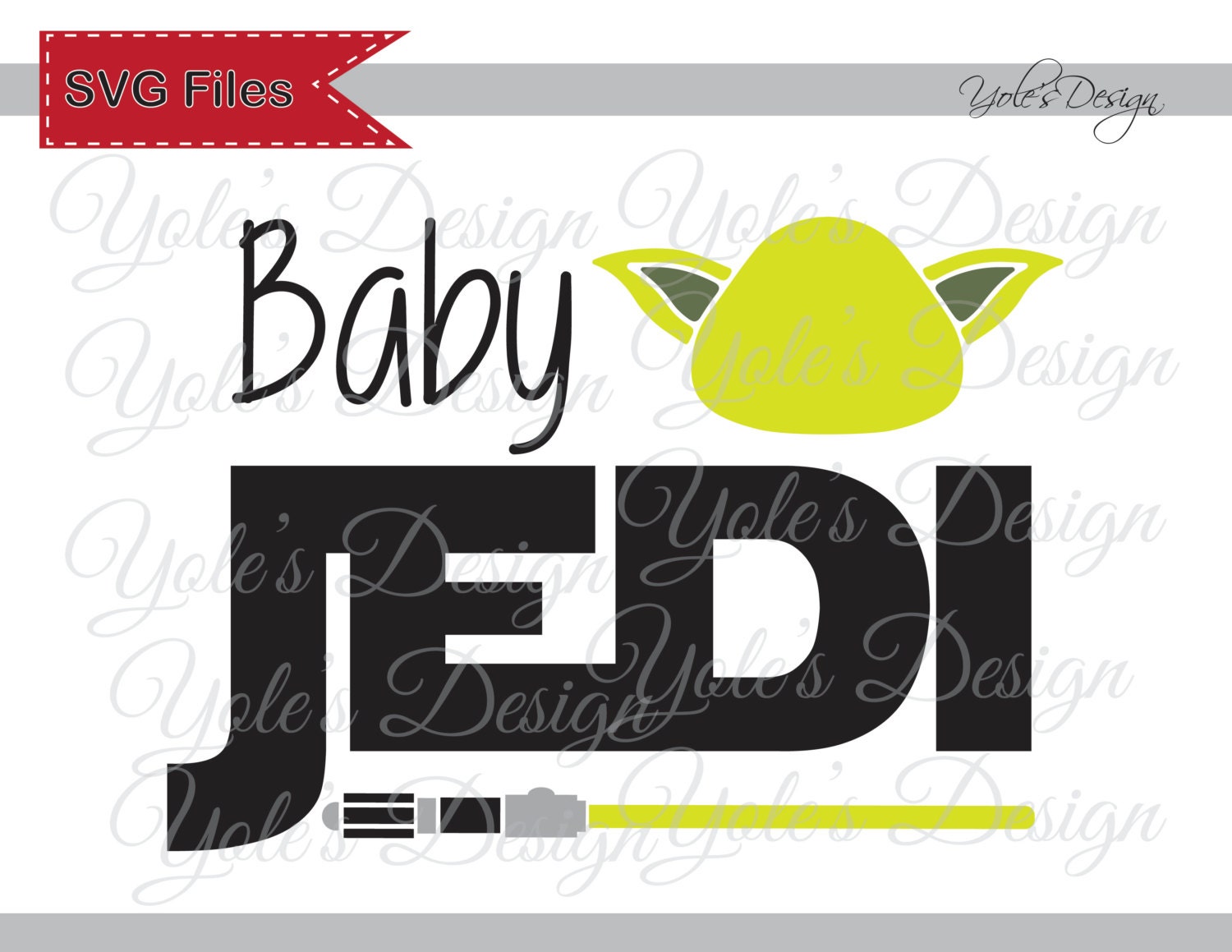 Download Baby Jedi Yoda SVG Star Wars Inspired Layered by YoleDesign