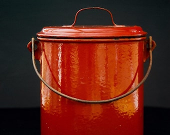 SALE!!! Antique Enamel BillyCan