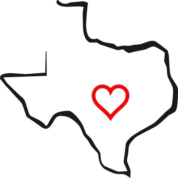 Texas Stencil Decal