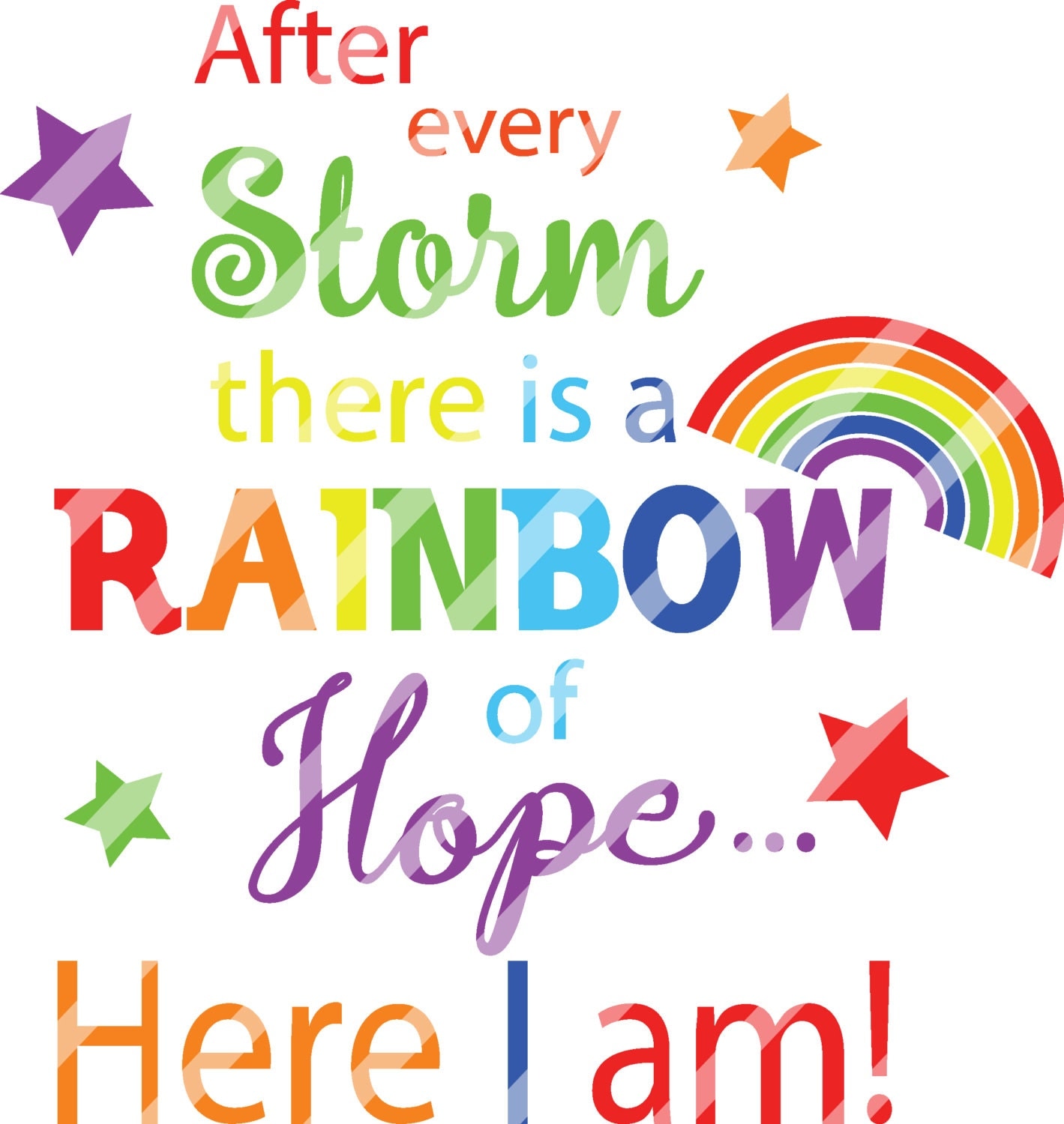 After Every Storm Rainbow Cricut SVG EPS by DesignsbyVictoriaK