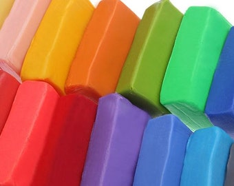 Fimo Modelling Polymer Clay Blocks Diy Set Malleable Craft New Colour Coloured
