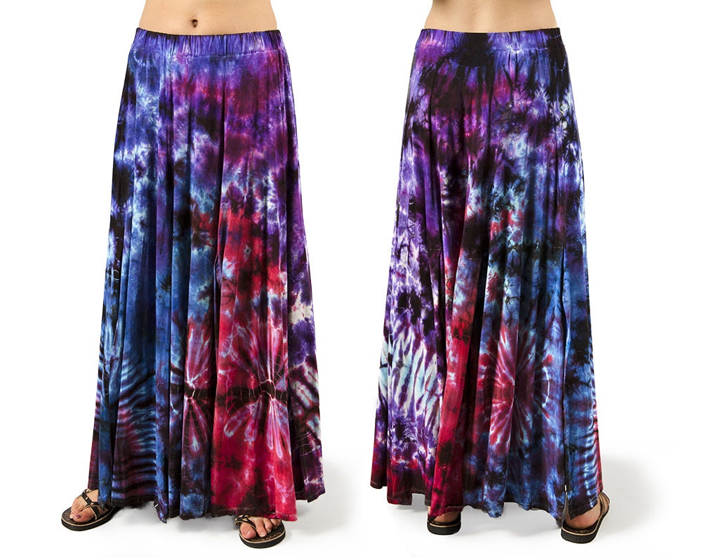 tie dye shirt and skirt set