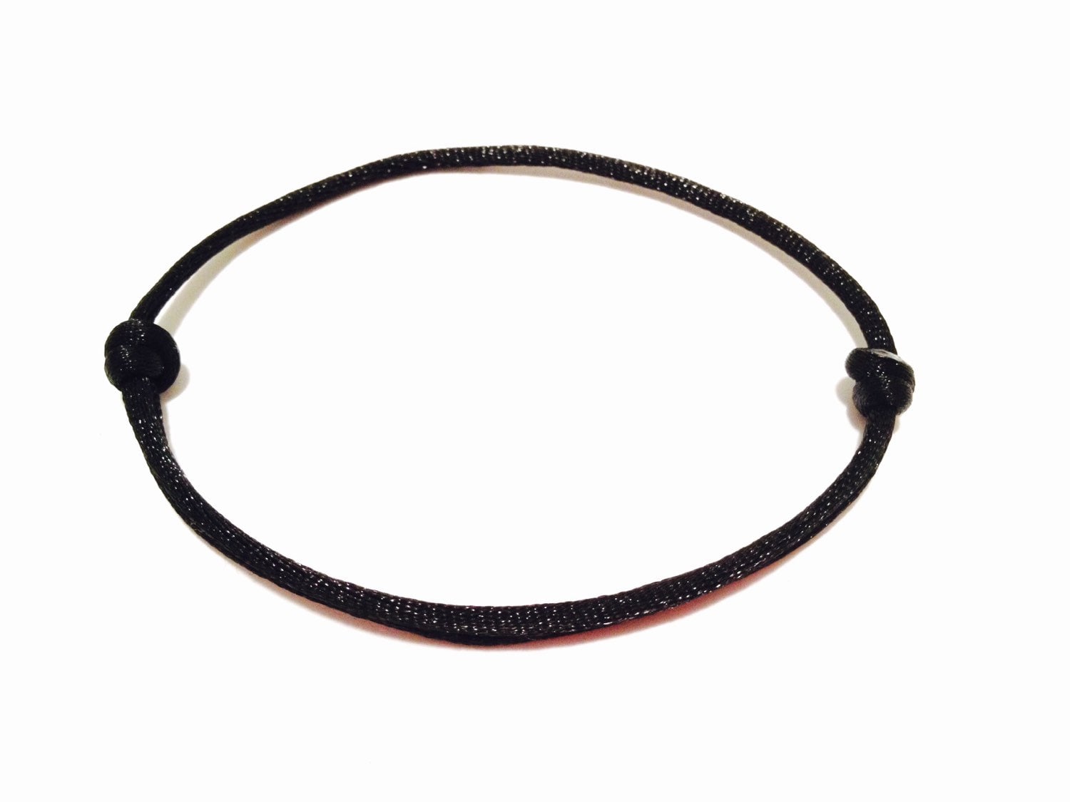 Black String Bracelet Minimalistic Bracelet Womens