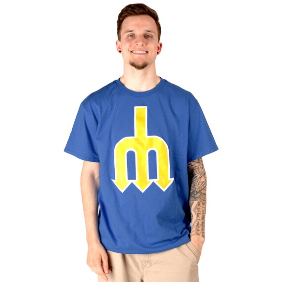 Mariners Classic M Trident TShirt by TheDarkSideClothing on Etsy