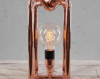 Copper Table Lamp - Handmade