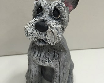 mini schnauzer statues