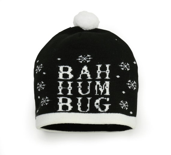 christmas bah humbug scrooge santa beanie hat christmas bah humbug scrooge santa beanie hat