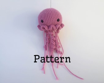 Crochet Jellyfish Pattern Applique