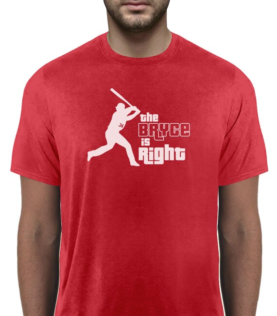 Bryce Harper The Bryce Is Right T-Shirt by PrintKitchenUSA