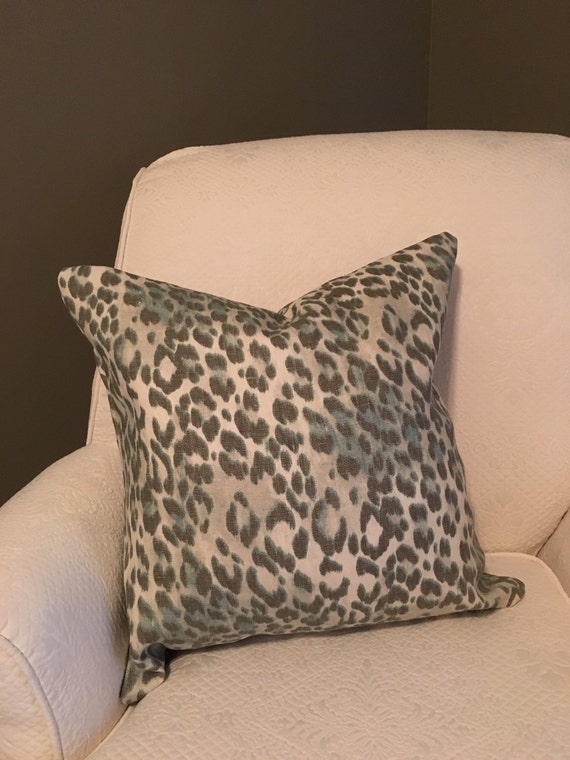 Leopard Print Decorative PILLOW 20 x 20 by DesignsbyLaurelLeigh
