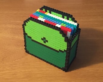 Adventure Time Inspired Coasters with Holder | Nerdy Collectible | Pixel Art | Finn's Backpack | Cartoon Network | Geeky