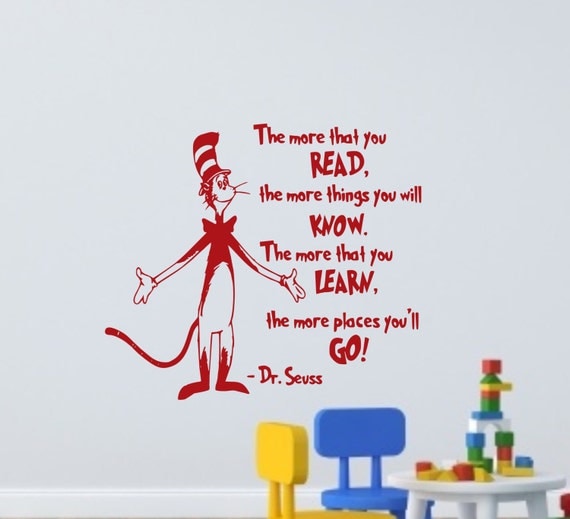 The More That You Read Dr Seuss Wall DecalDr Seuss Wall