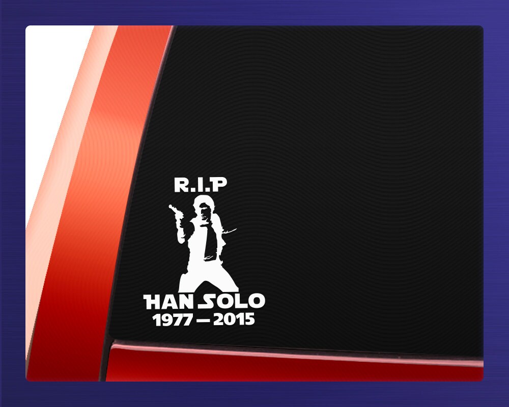 Han Solo RIP Decal Sticker