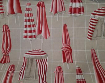 Pierre Frey Fabric BOUSSAC French Linen Upholstery Trouville Rose Collection Beach 1.2 Yard
